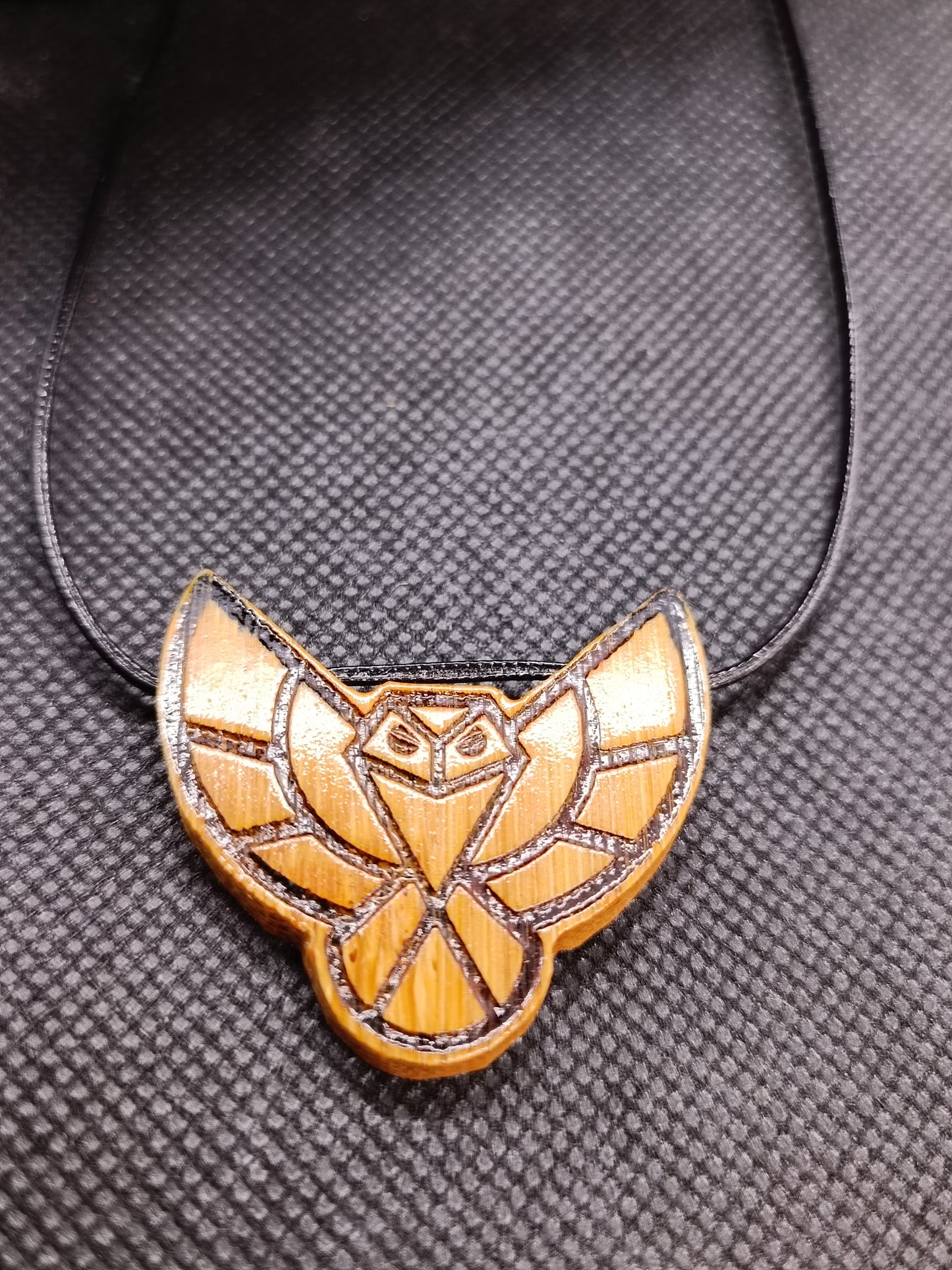 Owl Wooden Necklace