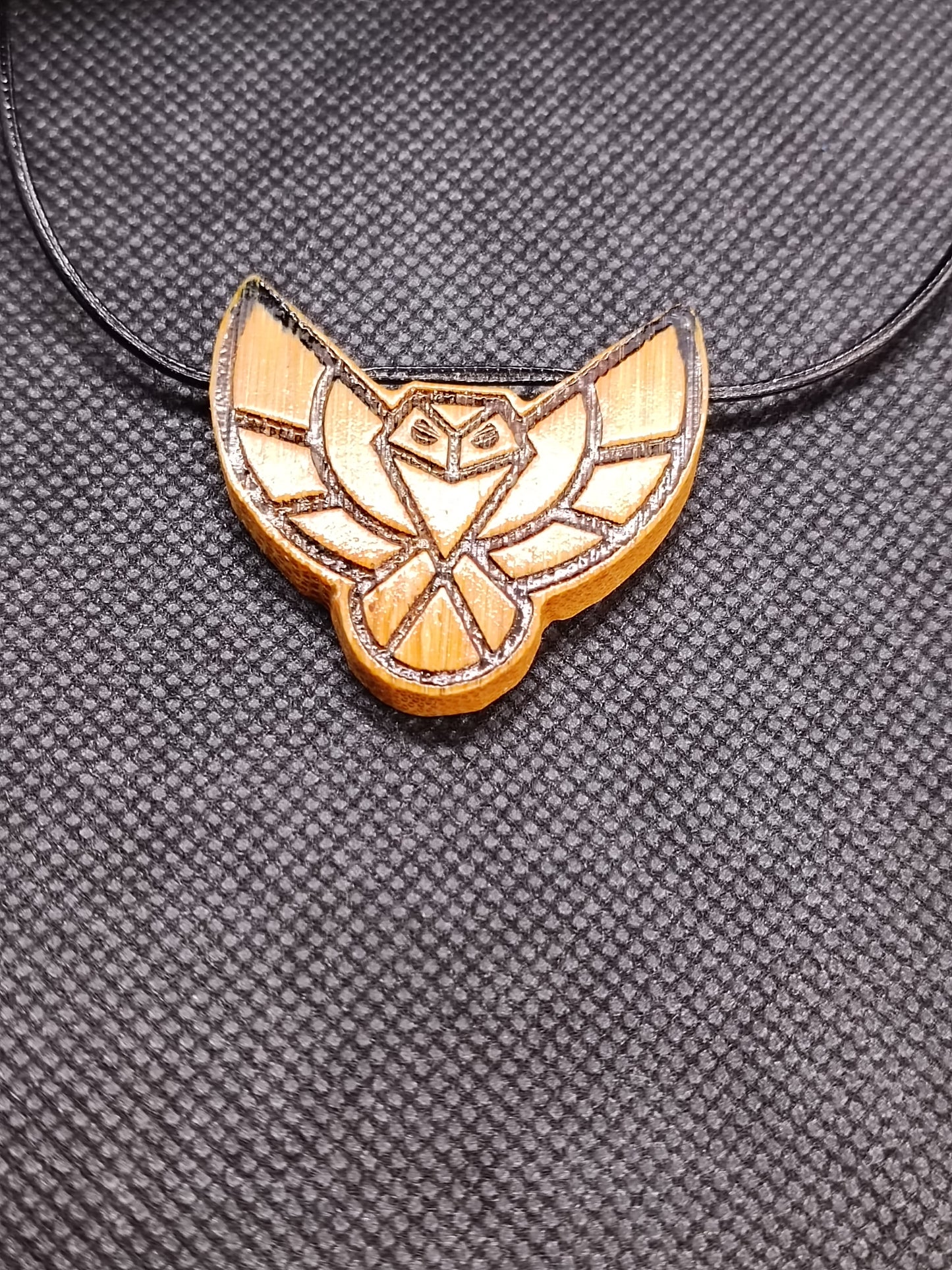 Owl Wooden Necklace