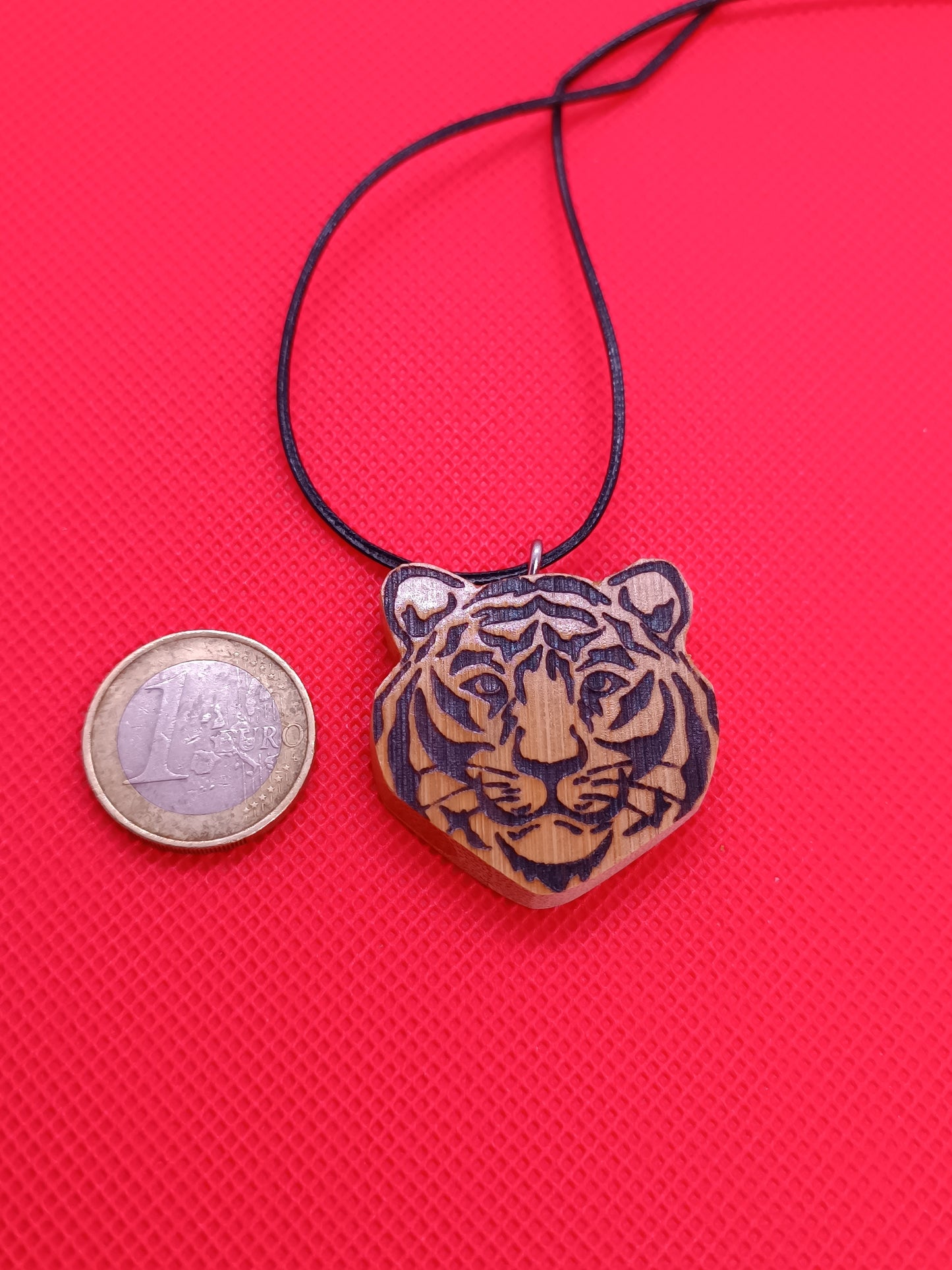 Tiger Wooden Necklace