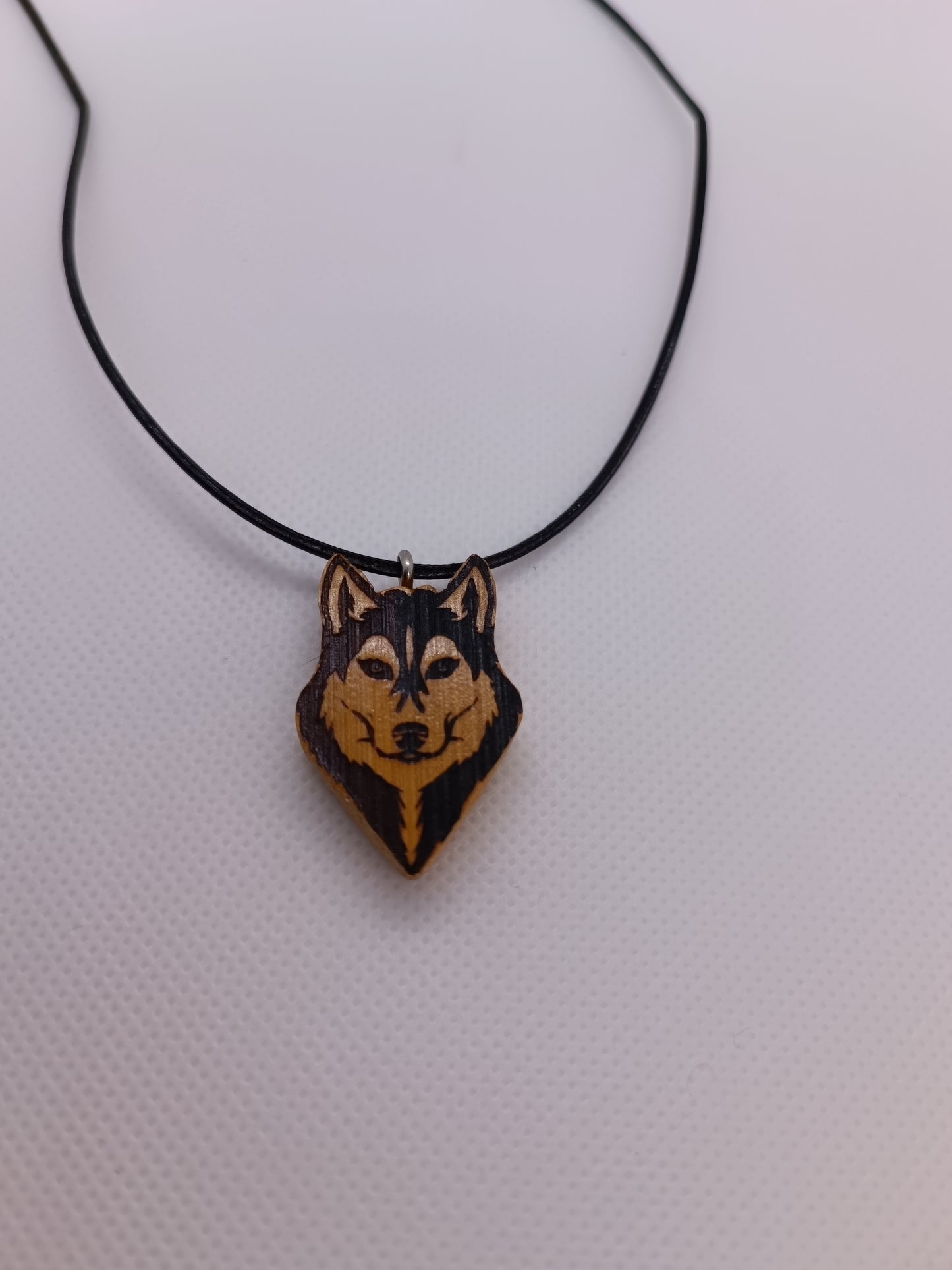 Husky Wooden Necklace