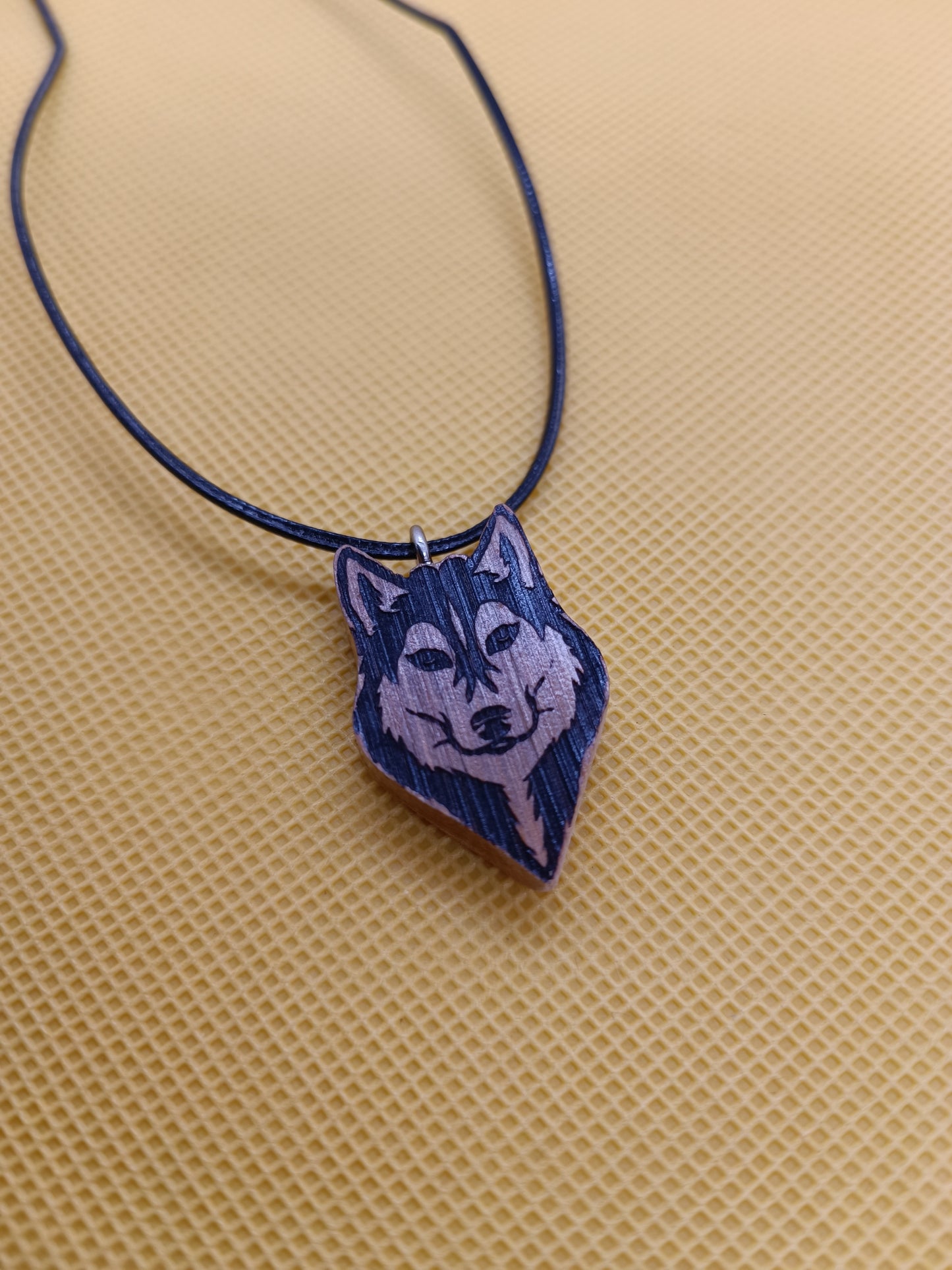 Husky Wooden Necklace