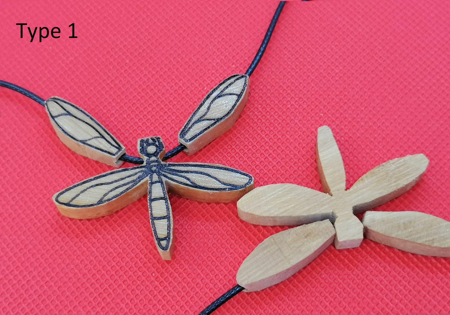 Dragonfly Wooden Necklace