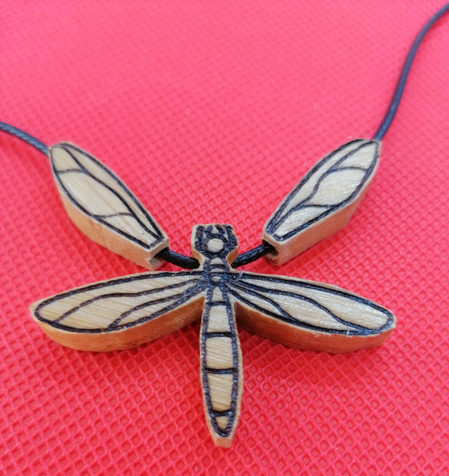 Dragonfly Wooden Necklace