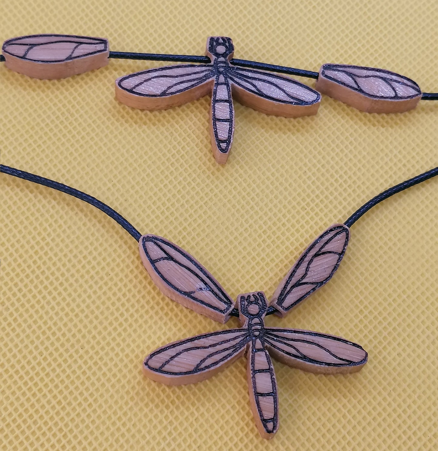 Dragonfly Wooden Necklace