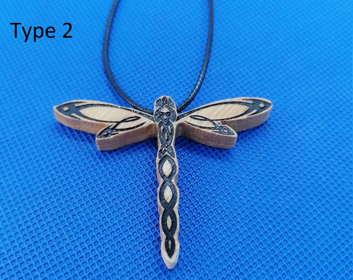 Dragonfly Wooden Necklace