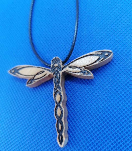 Dragonfly Wooden Necklace