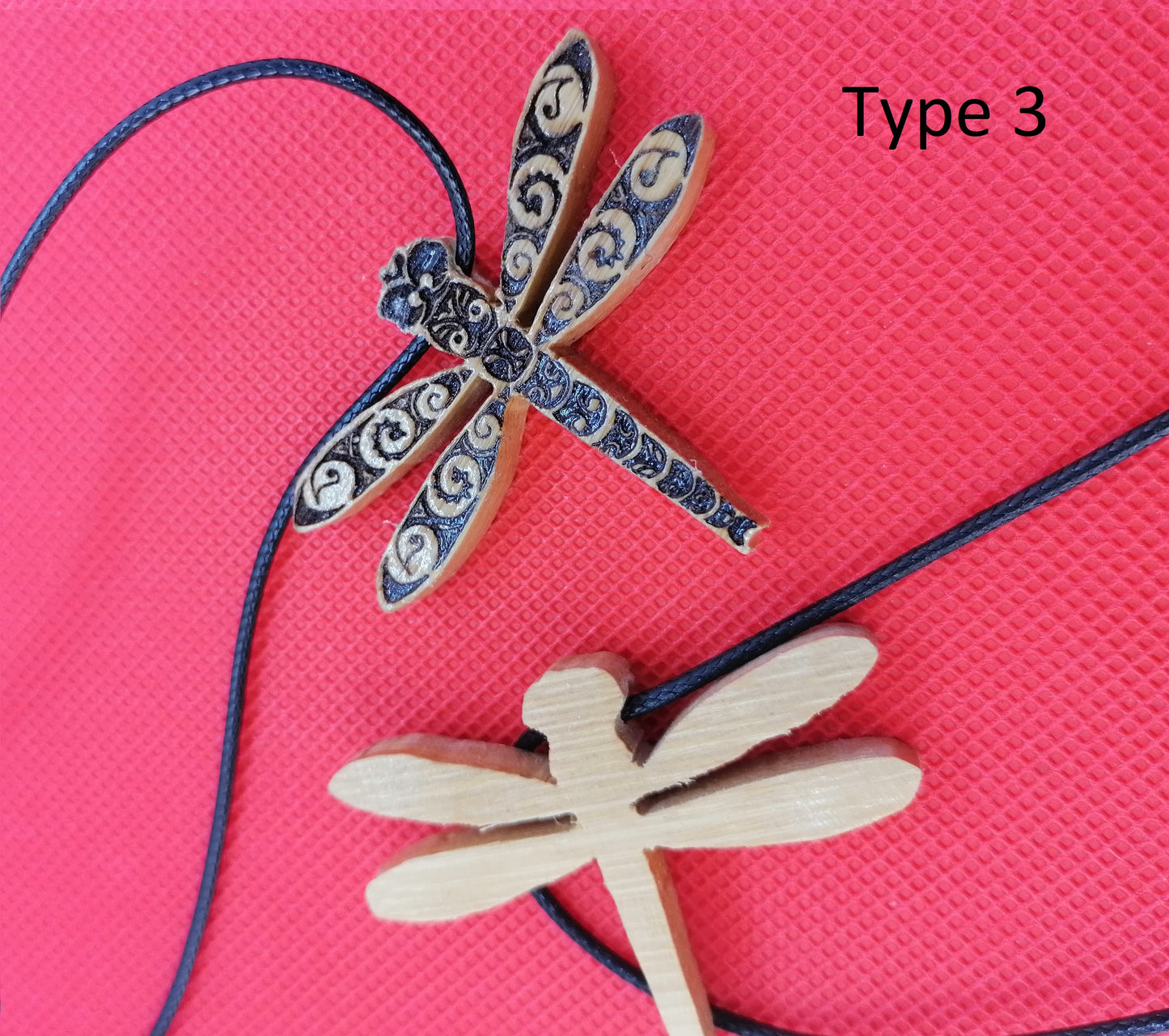 Dragonfly Wooden Necklace