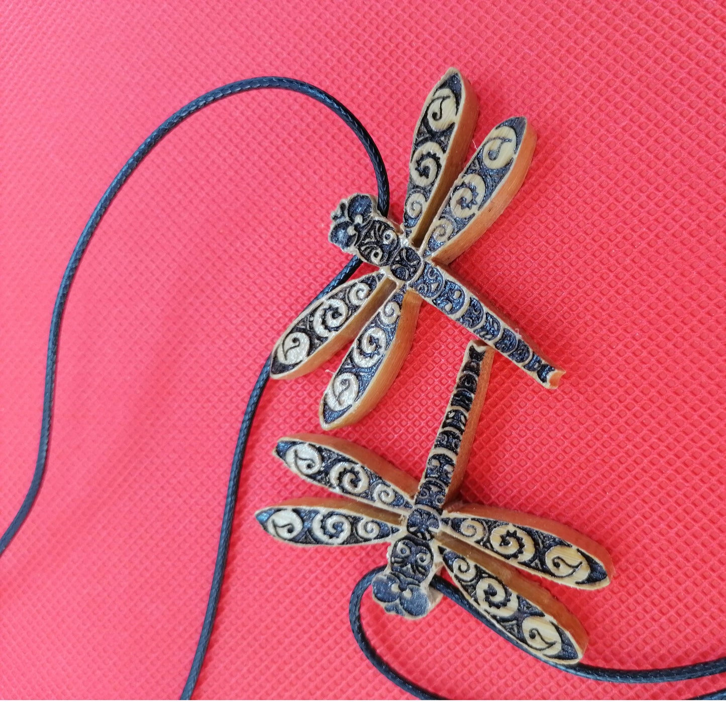 Dragonfly Wooden Necklace