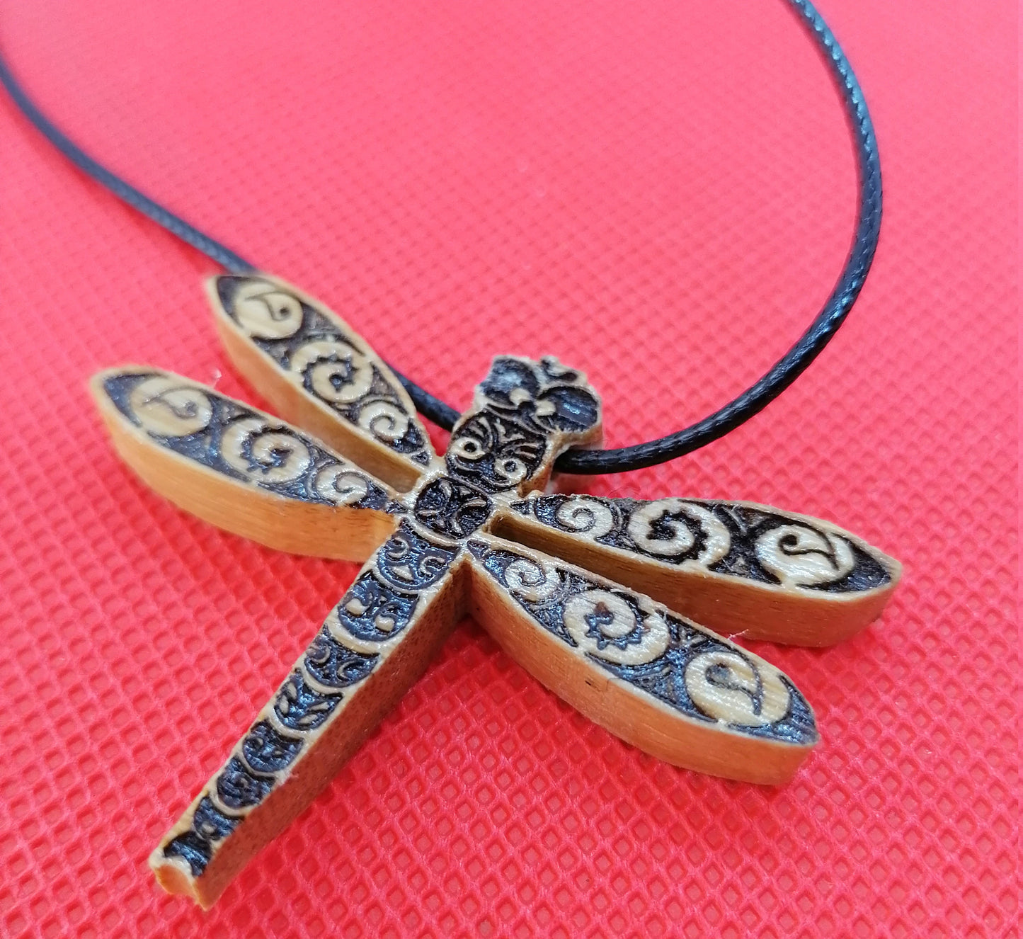 Dragonfly Wooden Necklace