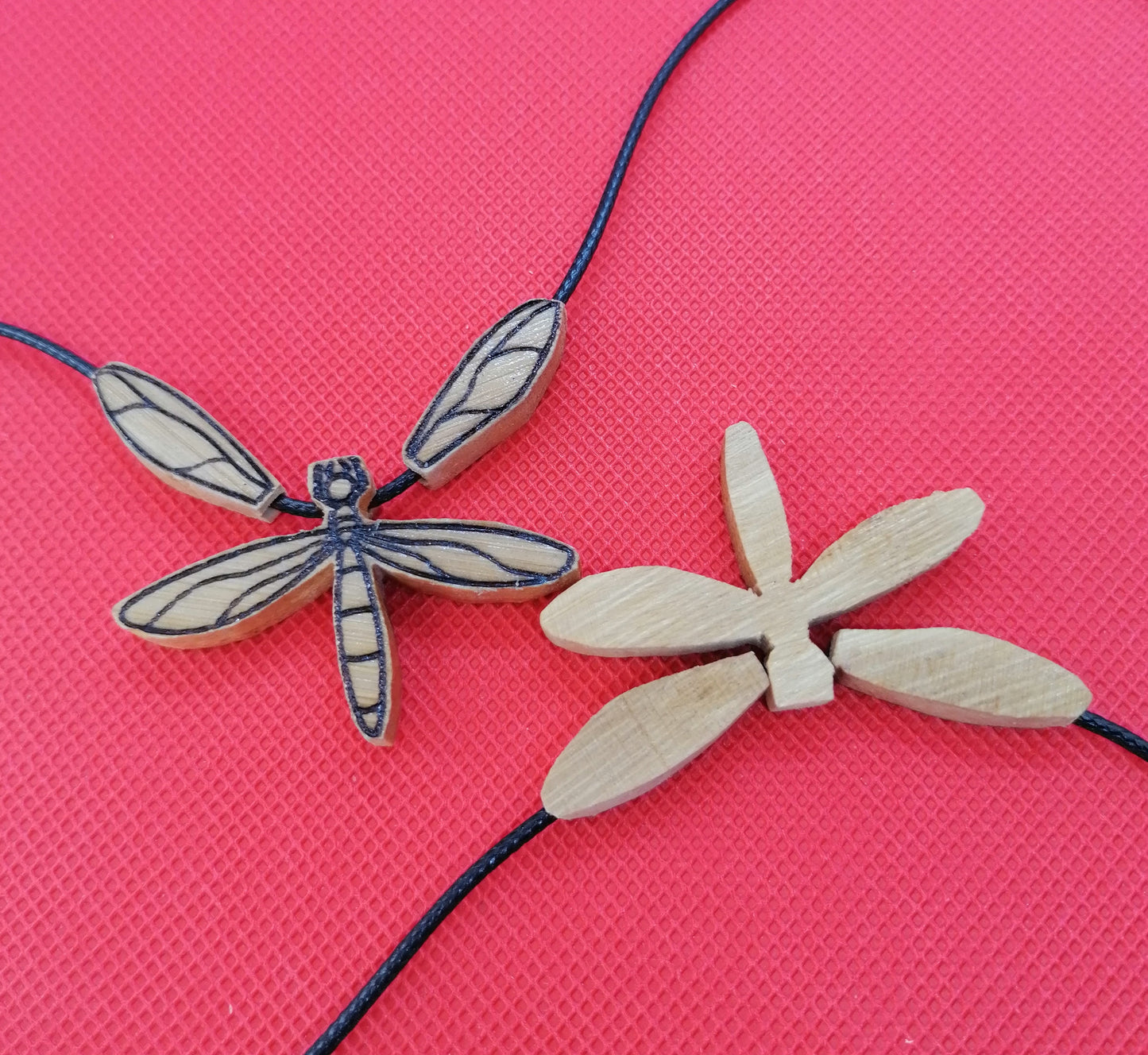 Dragonfly Wooden Necklace