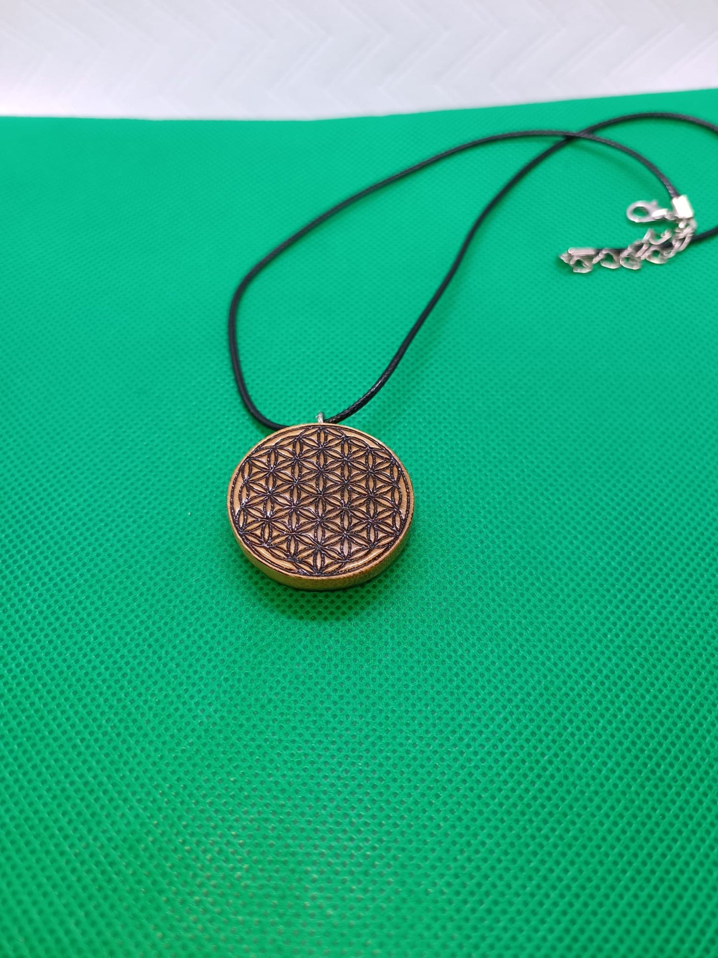 The Flower Of Life Wooden Necklace