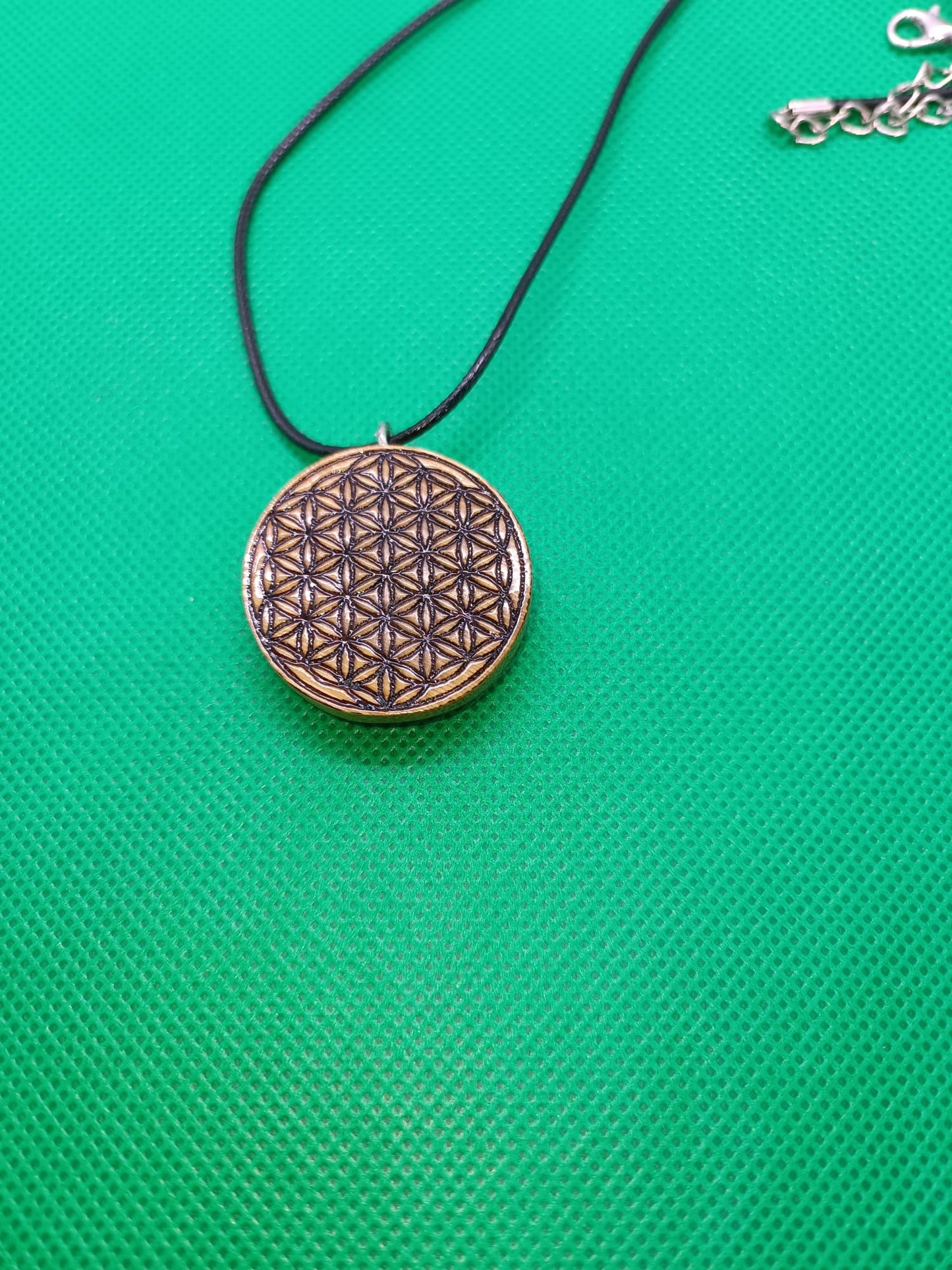 The Flower Of Life Wooden Necklace