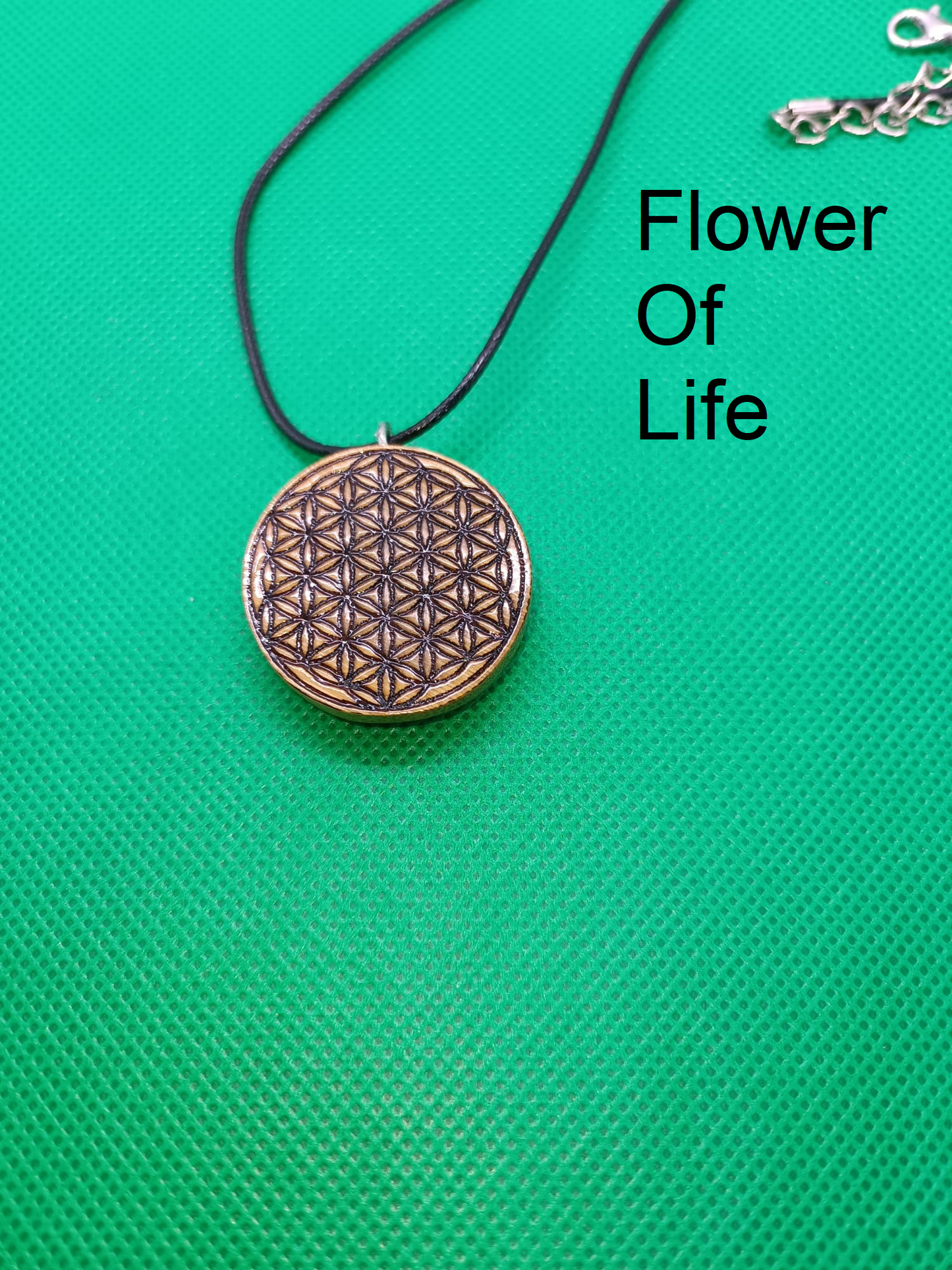 The Flower Of Life Wooden Necklace