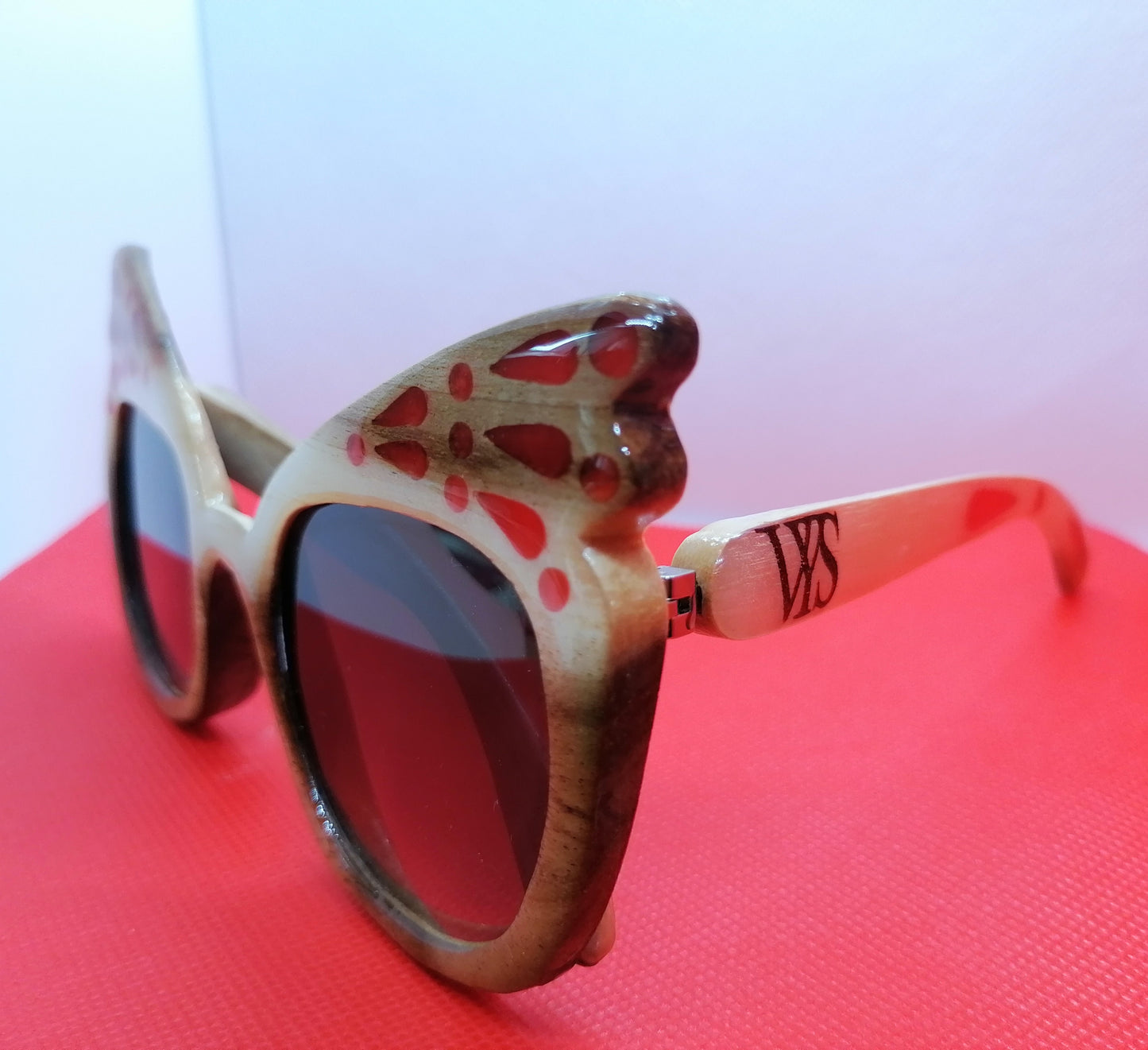 Handmade Wooden Sunglasses Butterfly Form