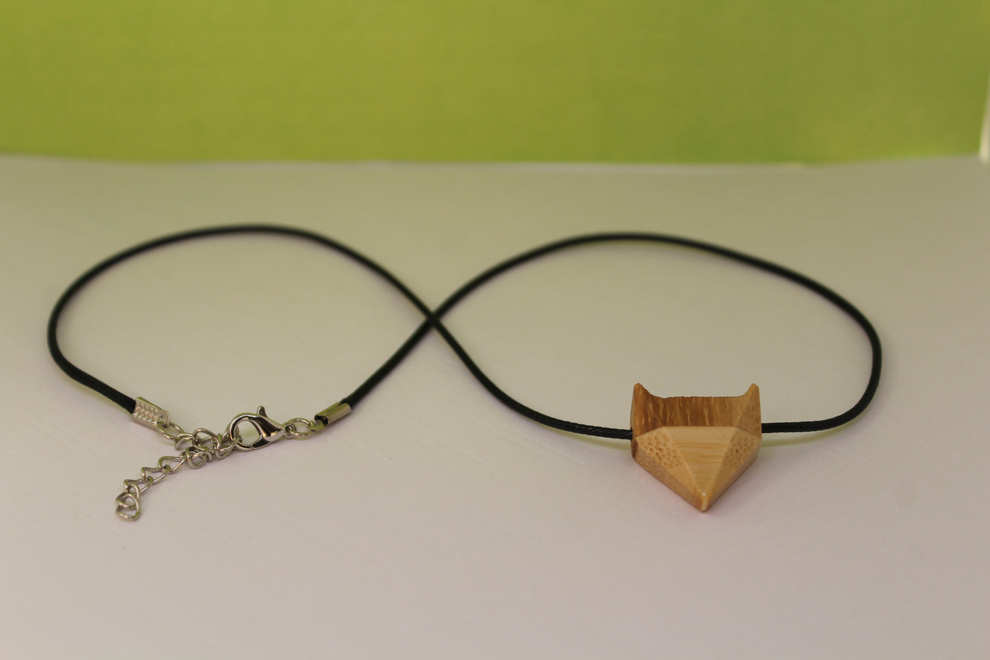 Wolf Wooden Necklace