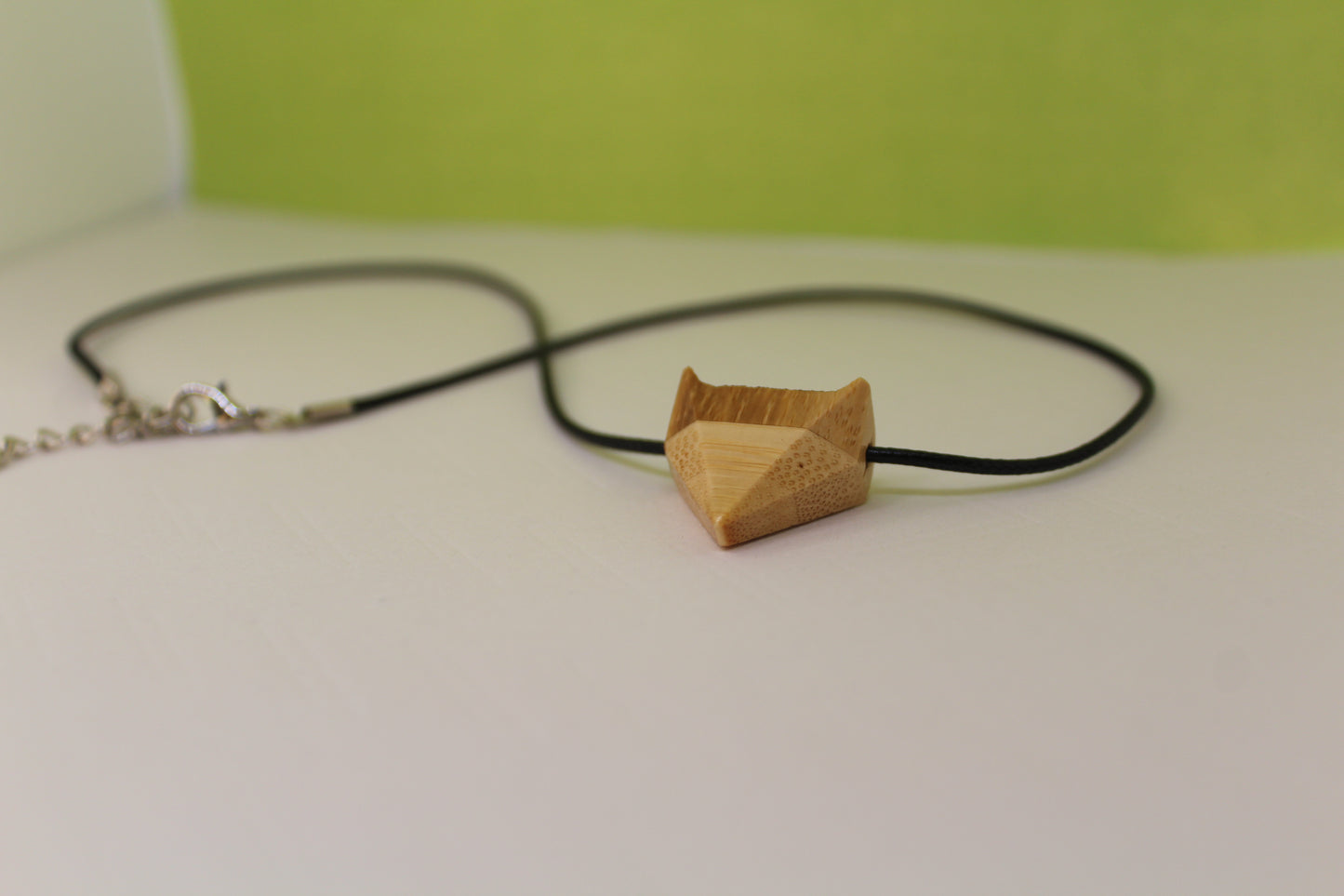 Wolf Wooden Necklace