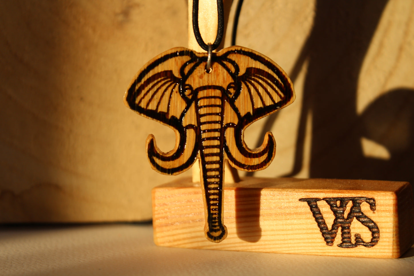 Elephant Wooden Necklace